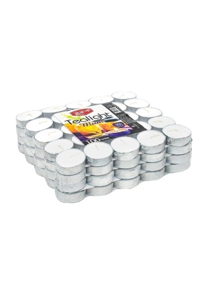 Roll-Up Beyaz Tealight Mum 7,5gr 100LÜ