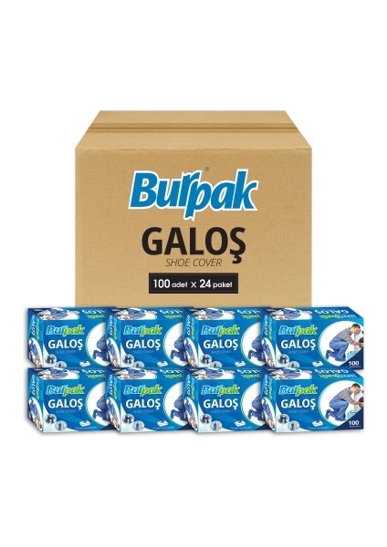 Burpak Kutulu Galoş 2400 Adet (Koli)