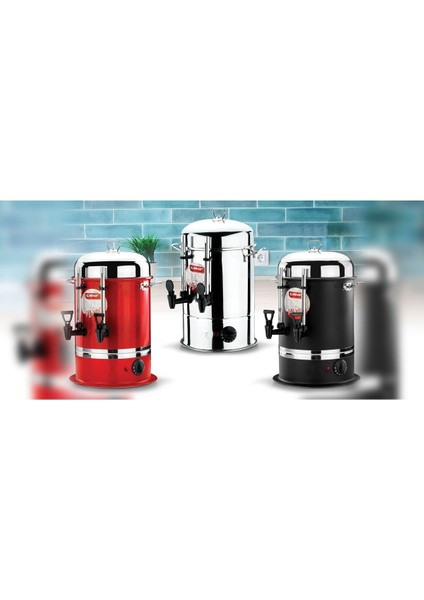 Çelik Elektrikli Çay Semaveri, 80 Bardak, Endüstriyel Çay Otomatı, Silikon Musluk, Göstergeli fiyatları