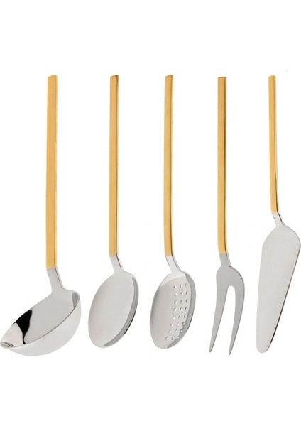 8100 5 Parça Altın Servis Takımı