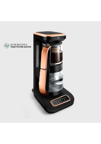 Çaysever Robotea Pro 4 In 1 Konuşan Otomatik Premium Cam Çay Makinesi Su Isıtıcı Filtre Kahve