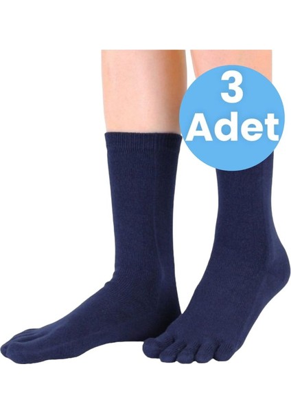 Kadın 3'Lü Bambu Parmak Çorap 36-44 Numara