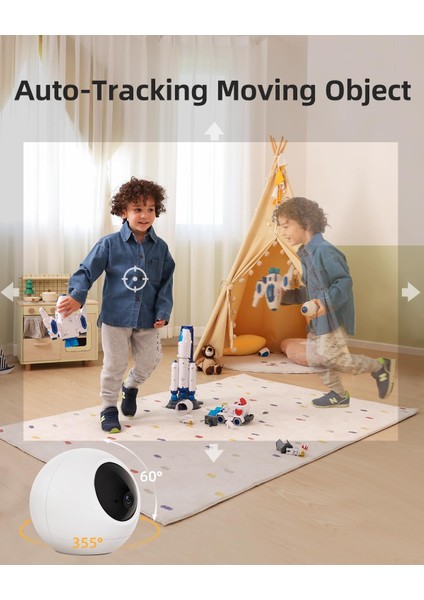 T110 İç Mekan Bebek Monitörü ve Evcil Hayvan Kamerası modelleri
