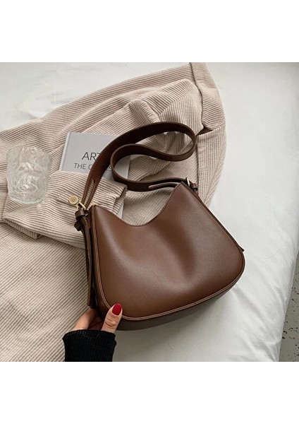 Sanying Moda Doku Omuz Çantası Büyük Kapasiteli Retro Bayanlar Messenger Çanta (Yurt Dışından)