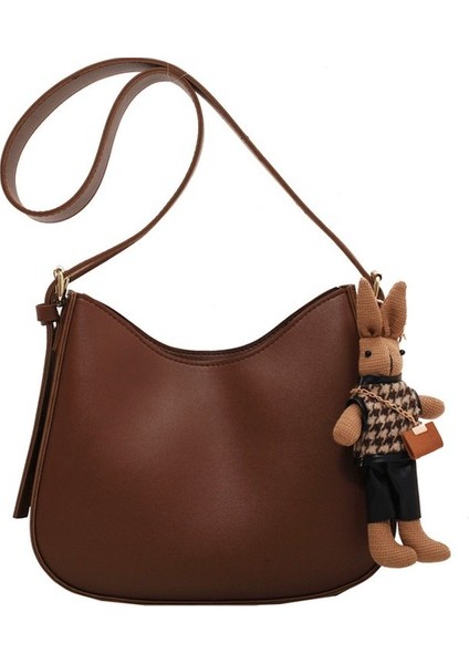 Sanying Moda Doku Omuz Çantası Büyük Kapasiteli Retro Bayanlar Messenger Çanta (Yurt Dışından)