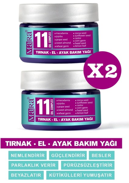11 Oil Complex Tırnak El Ayak Bakım Yağı 40 ml 2 Adet