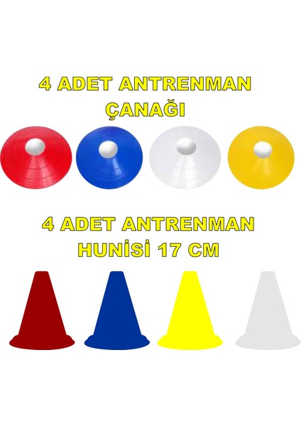 Jovvasport Çanak Huni Set (4 Çanak + 4 Huni)