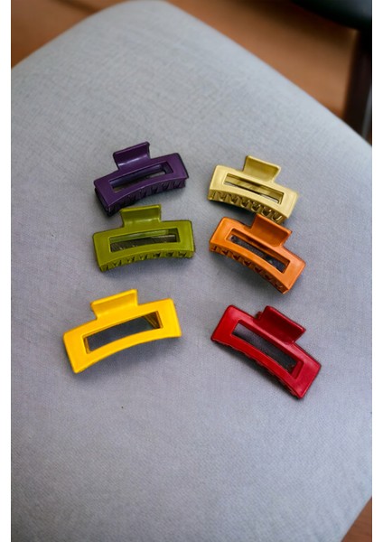 Dikdörtgen Model 6 Adet 9 cm Büyük Boy Mandal Toka