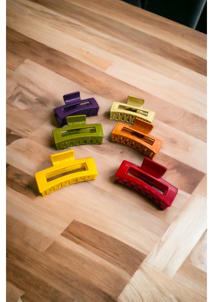 Dikdörtgen Model 6 Adet 9 cm Büyük Boy Mandal Toka modelleri