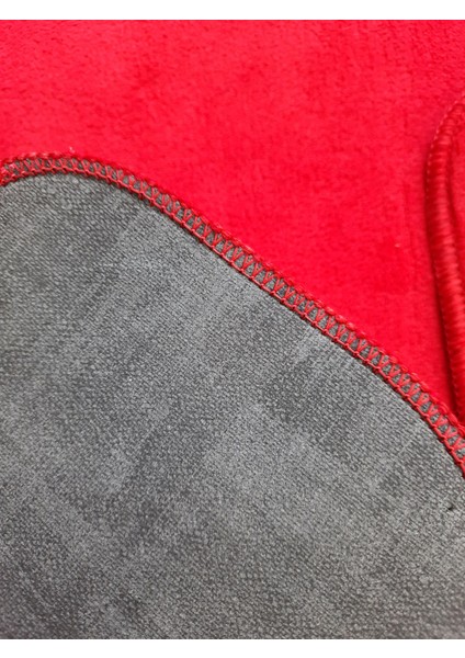 Ultrasoft Düz Kırmızı 3’lü Banyo Halısı Paspası Seti Kaymaz Deri Tabanlı Yıkanabilir Klozet Takımı modelleri