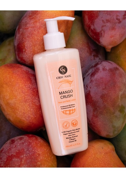 Chic Nail Vegan Yüz ve Vücut Losyonu Mango Crush - Kolajen - Hyaluronik Asit