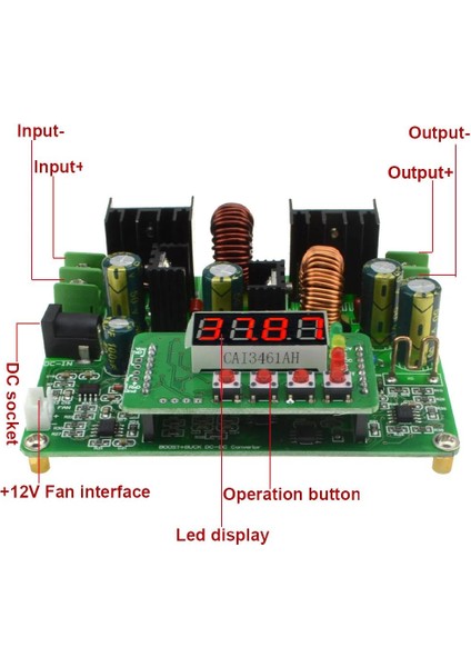 D3806 CNC DC Sabit Akım Ayarlı Gerilim Azaltıcı Modül