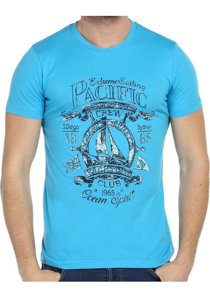 Graphics Oceans Baskılı Erkek Tişört