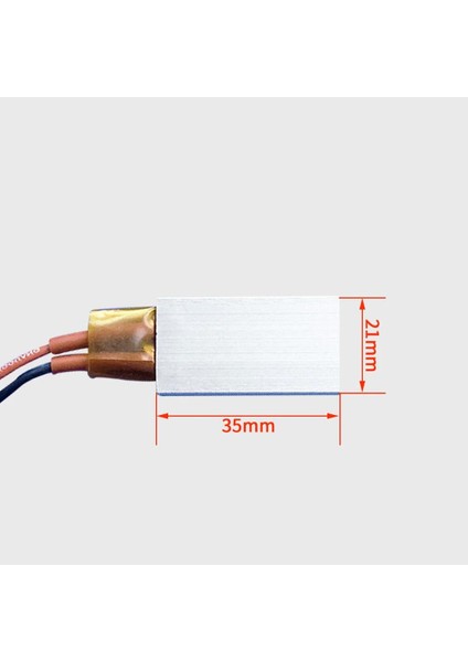 PTC Isıtıcı Plaka 12V 110 C (35x21x5mm)