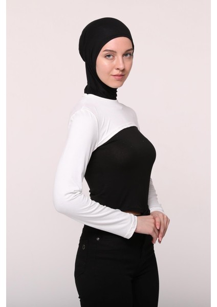 Sıfır Yakalı Boyunluklu Kolluk - Ekru