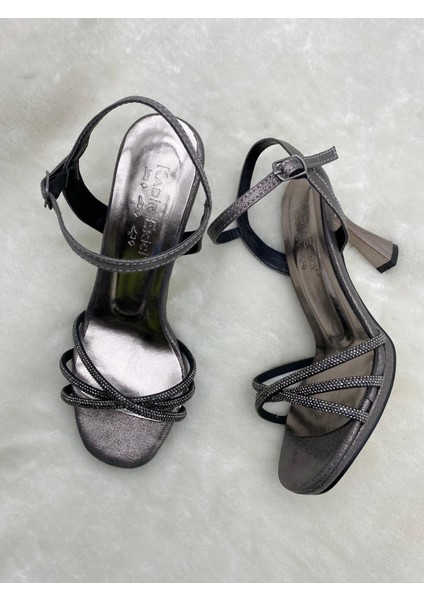 Platin Çapraz Üç Bantlı Kadeh Ökçeli Ayakkabı (K.e.t.2) - Platin - 39 - ST01955-PLATİN-39 modelleri