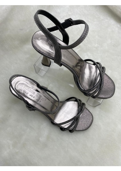 Platin Çapraz Üç Bantlı Kadeh Ökçeli Ayakkabı (K.e.t.2) - Platin - 39 - ST01955-PLATİN-39 fırsatları