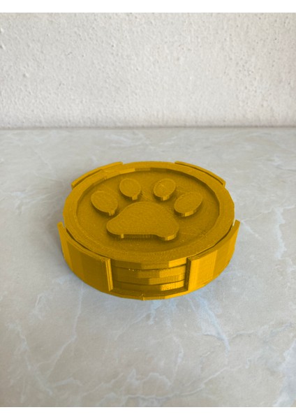 Dog Paw-Pati - Bardak Altlığı Seti - Organik Plastik fiyatları