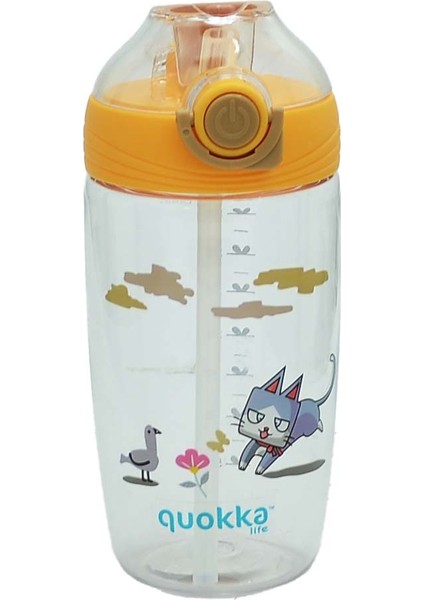 Quokka Life Turuncu Suluk Pipetli 450 ml 6984