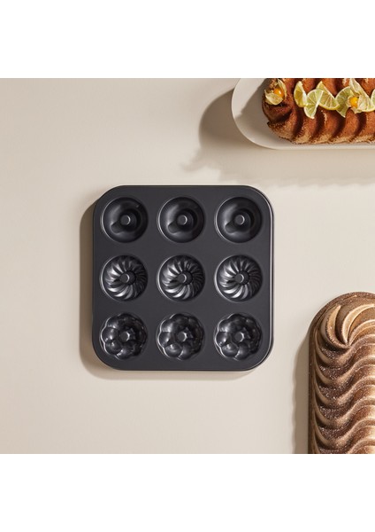 Goya Karbon Çelik 9'lu Multi Muffin Kek Kalıbı