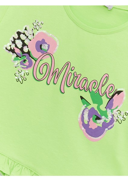 Little Star Kız Çocuk Baskılı Miracle Tişört