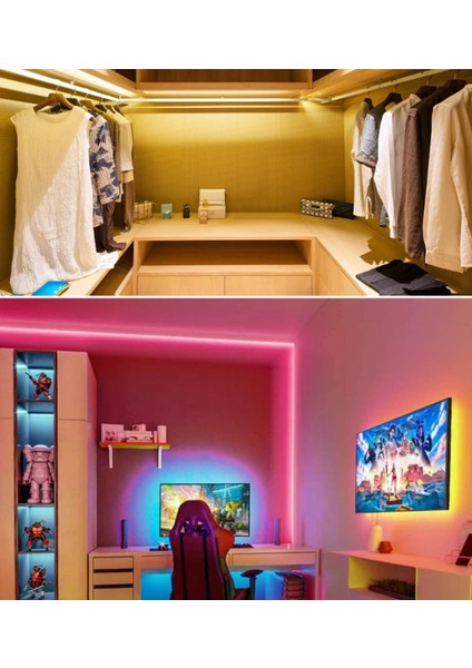Sb-6503 2.5 Metre Neon LED Buz Mavisi Aç Kapa Butonlu Adaptörlü Şerit LED