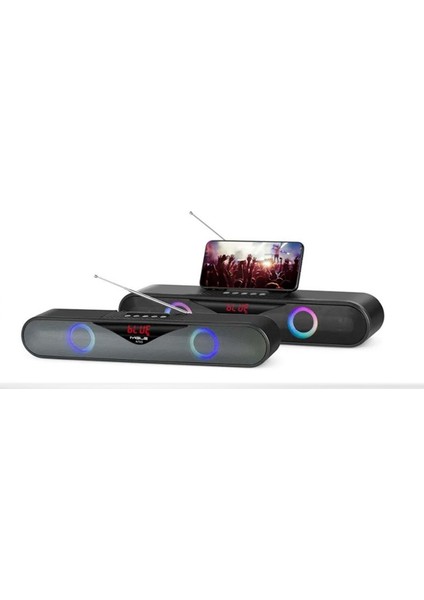 YG-A76S Sound Bar Rgb Fm/sd/usb/bluetooth Ses Bombası Müzik Kutusu