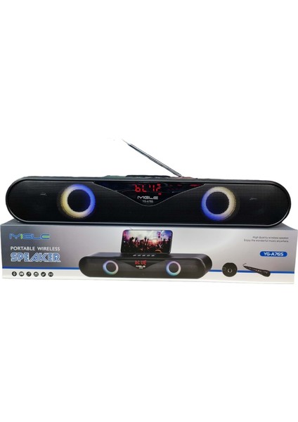 YG-A76S Sound Bar Rgb Fm/sd/usb/bluetooth Ses Bombası Müzik Kutusu