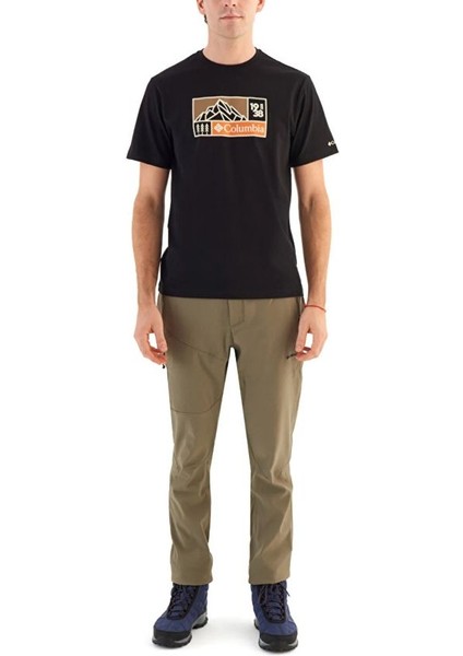 Csc Hike Icon Erkek Kisa Kollu T-Shirt Siyah CS0337-010