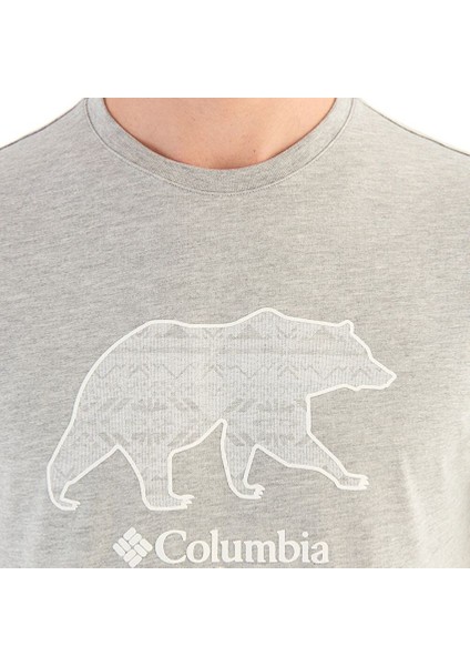 Csc Checkered Peaks Erkek Kisa Kollu T-Shirt Gri CS0342-044 fırsatları