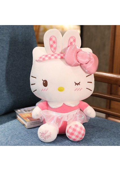 Hello Kitty Kedi Peluş Oyuncak Kızlar İçin Doğum Günü  650G30Cm (Yurt Dışından)