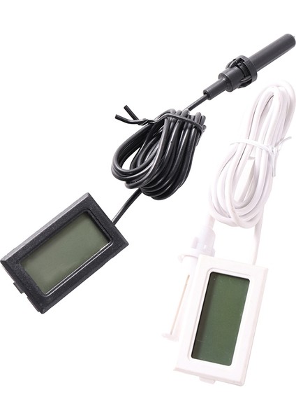 Oumery 2 Adet TP200 LCD Dijital Termo Higrometre Sıcaklık Nem Ölçer Test Cihazı Sensörü Higrometre Sıcaklık Ölçer Monitör, Siyah (Yurt Dışından)