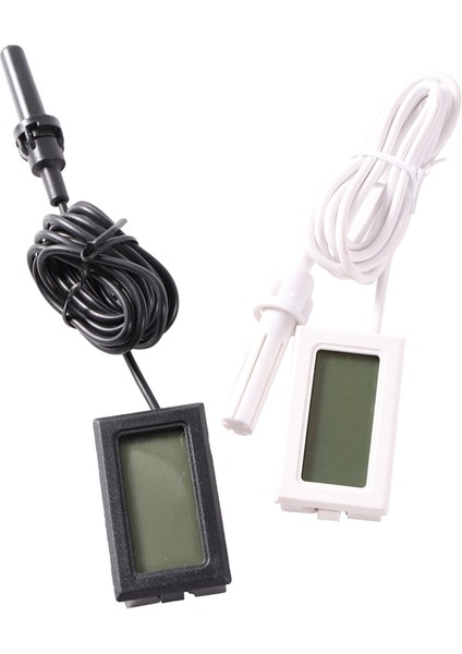 Oumery 2 Adet TP200 LCD Dijital Termo Higrometre Sıcaklık Nem Ölçer Test Cihazı Sensörü Higrometre Sıcaklık Ölçer Monitör, Siyah (Yurt Dışından)