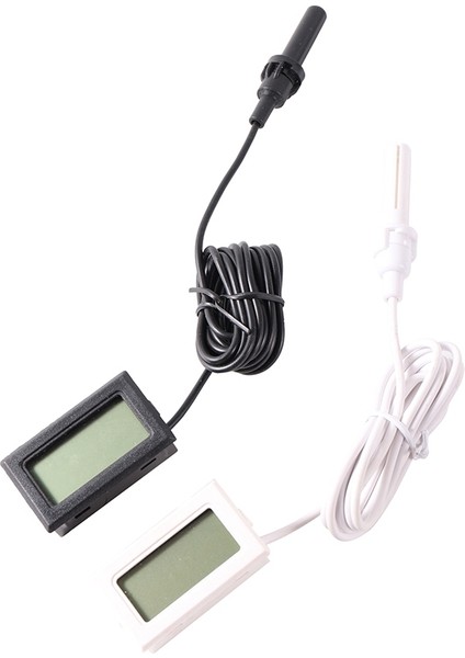 Oumery 2 Adet TP200 LCD Dijital Termo Higrometre Sıcaklık Nem Ölçer Test Cihazı Sensörü Higrometre Sıcaklık Ölçer Monitör, Siyah (Yurt Dışından)