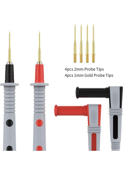 P1503B Multimetre Test Uçları Kiti, Timsah Klipsli Dijital Multimetre Uçları Değiştirilebilir Multimetre Probları Uç Seti (Yurt Dışından) fırsatları