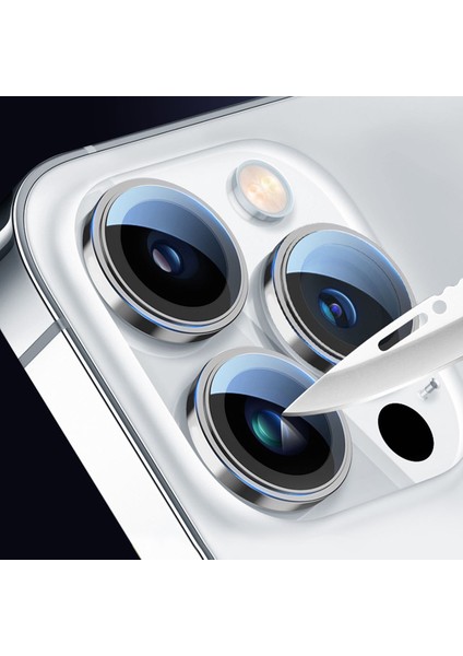 iPhone 11 Uyumlu Eagle Serisi Telefonla Uyumlu Renk Tasarımlı Safir Cam Kamera Lens Koruyucu