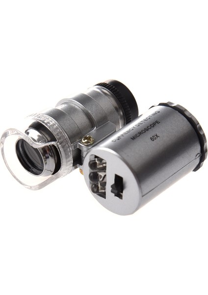 Mini 60X LED Cep Mikroskobu Kuyumcu Büyüteç Ayarlanabilir Büyüteç (Yurt Dışından)