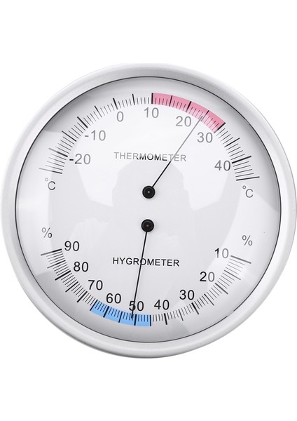 132MM Pointer Tipi Termal Bimetal Termometre ve Higrometre Tablosu Iç ve Dış Ortam Sıcaklık ve Nem Meteorolojik Göstergesi (Yurt Dışından)