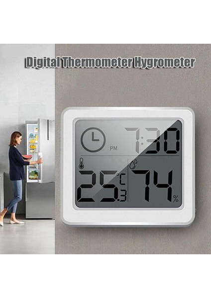 Oda Termometresi, Nem Ölçer, LCD Ekranlı Sıcaklık ve Higrometre Monitörü Sıcaklık ve Nem (Yurt Dışından) modelleri