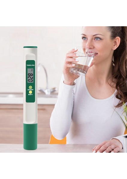Tds Metre Dijital Su Test Cihazı - Ppm Ölçer, Ec ve Sıcaklık Test Kalemi 3'ü Bir Arada Su Kalitesi Test Cihazı (Yurt Dışından) indirimleri