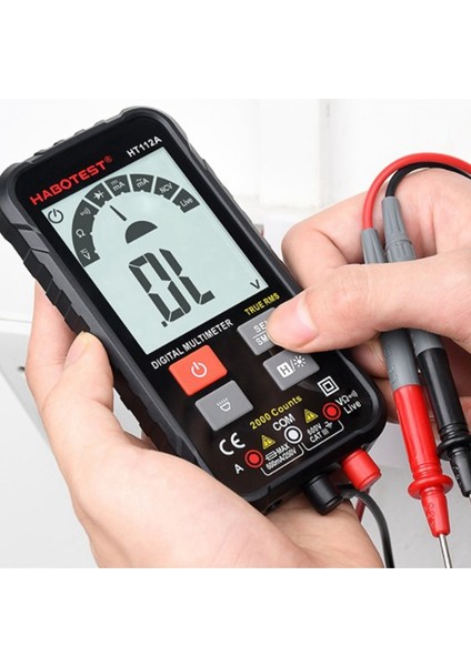 Habotest El Dijital Multimetre LCD Taşınabilir Ac/dc Ampermetre Voltmetre Ohm Gerilim Test Cihazı Metre Multimetre (Yurt Dışından) modelleri