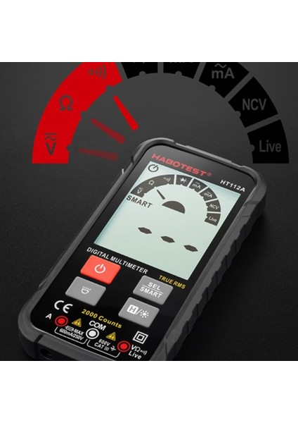 Habotest El Dijital Multimetre LCD Taşınabilir Ac/dc Ampermetre Voltmetre Ohm Gerilim Test Cihazı Metre Multimetre (Yurt Dışından) indirimleri