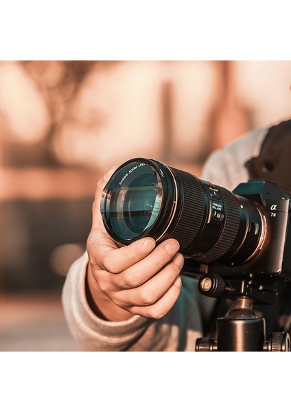 Doğrusal Kamera Filtresi, 77MM Prizma Filtresi Doğrusal Üç Bölmeli Fotoğraf Makinesi Tüm Kameralar Için Özel Efekt Filtresi (Yurt Dışından) fırsatları