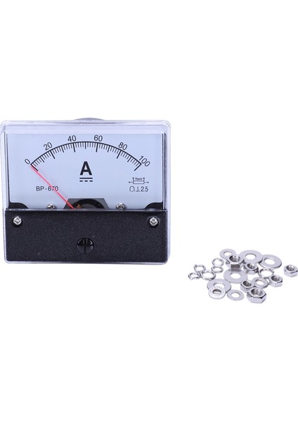 Dc 100A Analog Panel Amper Akım Sayacı Ampermetre Ölçer DH-670 (Yurt Dışından) indirimleri