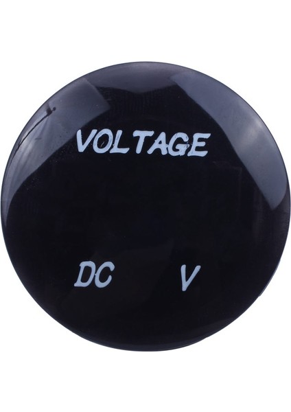 5V-25V Dc Voltmetre LED Dijital Ekran Panele Monte Yuvarlak Su Geçirmez Araba Motosiklet Araba (Yurt Dışından)