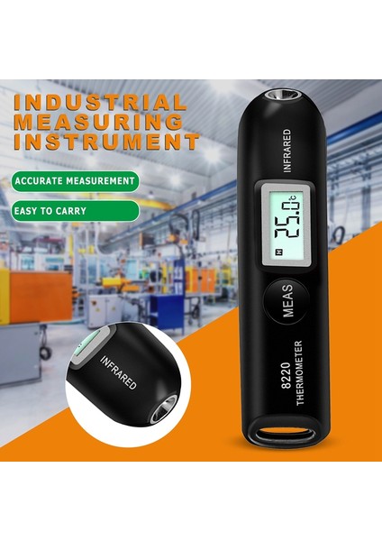 Termometre Temassız Mini Sıcaklık Ölçümü Endüstriyel Termometre Kızılötesi Elektronik Termometre (Yurt Dışından)