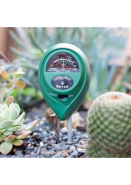 Adet Toprak Ph Ölçer, Toprak Nemi/ışık/ph Test Cihazı Bitki Bakımı Için Bahçe Alet Setleri, 3-In-1 Toprak Test Kiti (Yeşil) (Yurt Dışından)