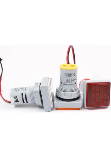 In 1 Ac 60-500 V Dijital Voltmetre Ampermetre Hz Hertz Frekans Ölçer 22MM Akım Gerilim Göstergesi LED Test Cihazı (Yurt Dışından) fiyatları
