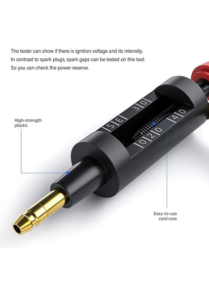 Betty Becky Buji Test Cihazı Ayarlanabilir Ateşleme Bobini Test Cihazı Bobin-On Fiş Ateşleme Kıvılcım Devre Test Cihazı Otomobil Teşhis Test Aracı (Yurt Dışından)