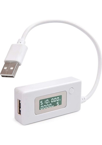 USB Test Cihazı Voltmetre Ampermetre Dijital LCD Gerilim Monitör Akım Ölçer Kapasite Test Cihazı Arkadan Aydınlatmalı (Yurt Dışından)